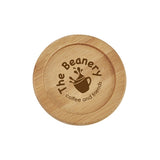 Round Bamboo Coasters Imprinted with Logo (Q290411)