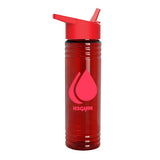 24 Oz. Slim Fit UpCycle RPET Bottles - Flip Straw Lid Imprinted with Logo (Q291722)
