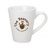 Cafe Mug White (14 oz) Imprinted with Logo (Q299235)