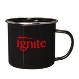 16.9 Oz. Iron & Stainless Steel Log Cabin Mugs Imprinted with Logo (Q303911)