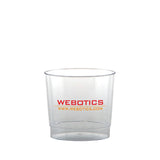 9 Oz. Clear Fluted Digital Plastic Cup Imprinted with Logo (Q322211)