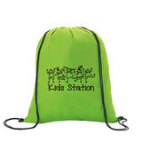 Non-Woven Drawstring Backpack Imprinted with Logo (Q327311)