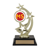 7 Spinner 2 Disc Holder Trophy Imprinted with Logo (Q333011)