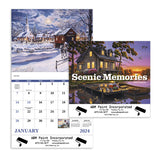 Scenic Memories - Stapled Calendar Imprinted with Logo (Q334722)