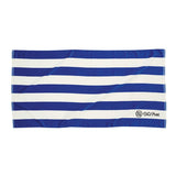 30 x 60 11 Lbs. Velour Cabana Stripe Towel Imprinted with Logo (Q336211)