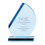 Acrylic Tint Crescent Award Imprinted with Logo (Q336611)