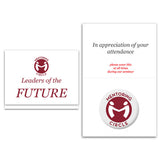 Bifold Button Cards Imprinted with Logo (Q339411)