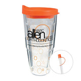 24 Oz. Thermal Travel Tumbler - Clear Film Insert Imprinted with Logo (Q341522)