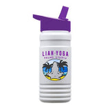 20 Oz. UpCycle RPET Bottle Flip Straw Lid FC Imprinted with Logo (Q342722)
