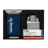 Matte Zippo® Lighter & Double Butane Insert Set Imprinted with Logo (Q367211)