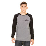 Bella+Canvas 4.2oz Mens Long Sleeve Baseball Shirt Imprinted with Logo (Q368911)