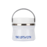 12 Oz. Reduce To-Go Bowl - White Imprinted with Logo (Q369522)