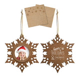 Wood Photo Ornament Imprinted with Logo (Q375211)
