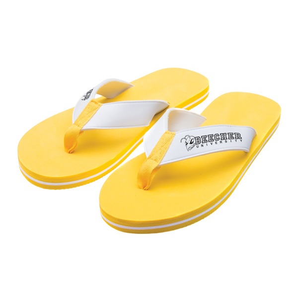 Custom Deluxe Flip Flops (Q378811) - Footwear with Logo