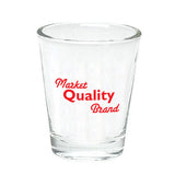 Clear Shot Glass (1.5 oz) Imprinted with Logo (Q3794)