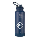 40 Oz. Takeya Actives Spout Lid Bottle - Midnight Imprinted with Logo (Q381622)