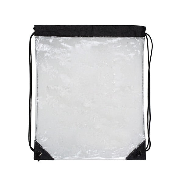 Custom Clear Drawstring Cinch Pack Backpack (Q383611) Clear