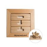 Wooden Star Puzzle Imprinted with Logo (Q396622)