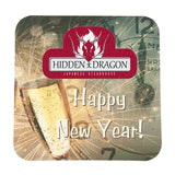 60 Point New Year's Eve Coaster Imprinted with Logo (Q398422)