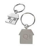 House Shaped Keytags Imprinted with Logo (Q399311)