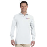Jerzees 5.6 oz. 50/50 Long-Sleeve Jersey Polo with SpotShield™ Imprinted with Logo (Q40755)