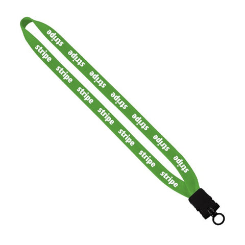 3/4" Cotton Lanyard With Plastic Snap-Buckle Oring (Q409911)