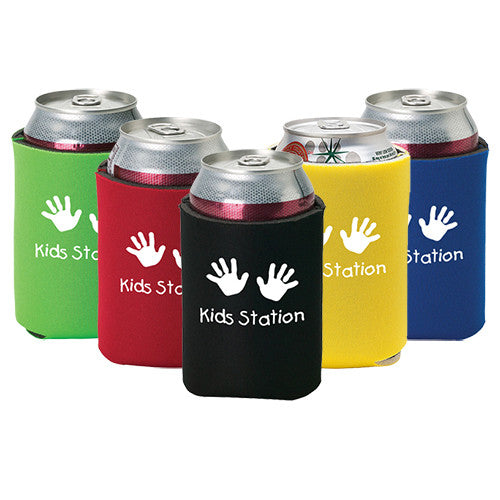 Foam Collapsible Bottle Sleeve Insulators (No Bottom) - Can Holders with  Logo - Q880311 QI