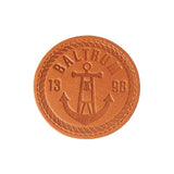 4 Inch Faux Leather Patches Imprinted with Logo (Q416011)