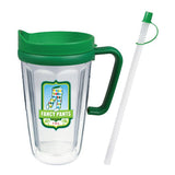 16 Oz. Thermal Travel Mug - Decal Imprinted with Logo (Q421522)