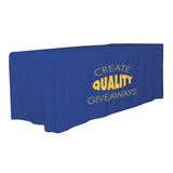 4-Sided Fitted Style 8 ft Table Cover (PhotoImage 4 Color) Imprinted with Logo (Q422611)