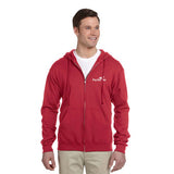 Jerzees 8 oz. 50/50 NuBlend® Fleece Full-Zip Hood Imprinted with Logo (Q42266)