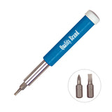 Large Round 4-In-One Magnetic Driver Set Imprinted with Logo (Q430811)