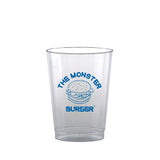10 Oz. Clear Fluted Plastic Cup Imprinted with Logo (Q432211)