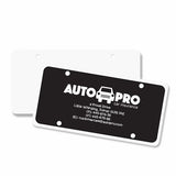25 Mil Styrene License Plate Insert Imprinted with Logo (Q436411)