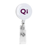 Round Retractable Badge Reel (30” CORD) Imprinted with Logo (Q44337)