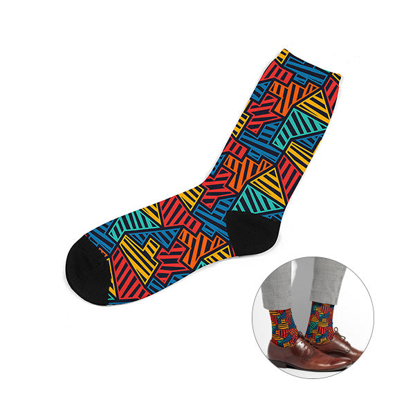 Custom Dress Socks Full Color Sublimated (Q448722)