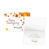 Bright Thanksgiving Leaves Holiday Cards Imprinted with Logo (Q453911)