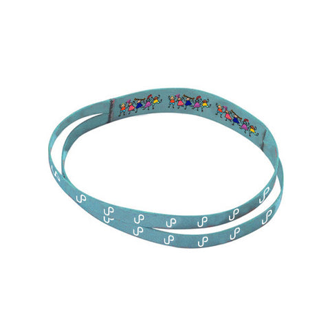 1 Inch Dye-Sublimated Stretchy Elastic Headbands with two .50 Inch Bands (Q465411)