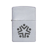 Satin Chrome Zippo® Windproof Lighter Imprinted with Logo (Q467211)