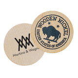 USA Wooden Nickels Imprinted with Logo (Q468411)