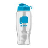 27 Oz. Transparent Bottle - Flip Lid FC Imprinted with Logo (Q472722)