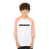 Bella+Canvas Youth 3.6oz 3/4 Sleeve Baseball Shirt Imprinted with Logo (Q478911)