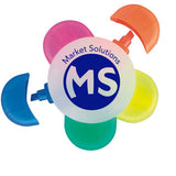 Flower Shape Highlighter Imprinted with Logo (Q48439)