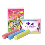 3 Pc Jumbo Chalk Set  Imprinted with Logo (Q487611)