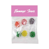 6 Piece Header Bag Lollipops Imprinted with Logo (Q488711)