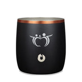 11 Oz. Snowfox Rocks Tumbler - Black-Gold Imprinted with Logo (Q489522)