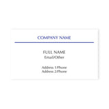 Simple White Background Business Card Magnet Imprinted with Logo (Q498311)