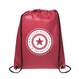 Non-woven Polypropylene Drawstring Cinch-Up Backpacks Imprinted with Logo (Q499311)