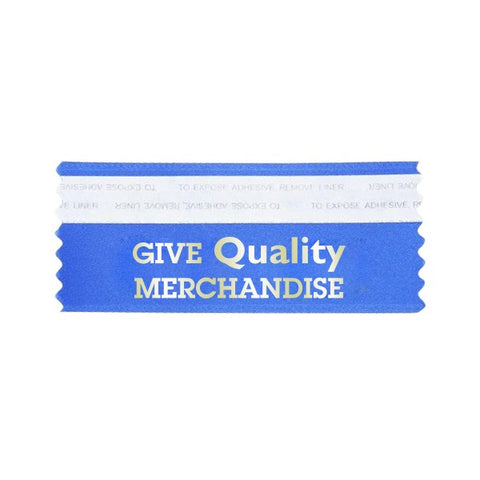 1.63" x 4" Horizontal Satin Ribbon Badges (Q499611)