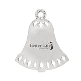 Silver Bell Ornament Imprinted with Logo (Q500211)
